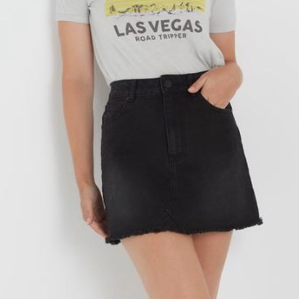 Black Denim Skirt ✨